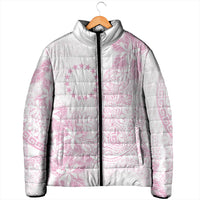 Candy Pink Kuki Airani Tapakau Padded Jacket Tribal Anchor Mix Tiare