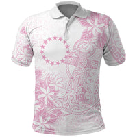 Candy Pink Kuki Airani Tapakau Polo Shirt Tribal Anchor Mix Tiare