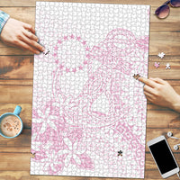 Candy Pink Kuki Airani Tapakau Puzzle Tribal Anchor Mix Tiare