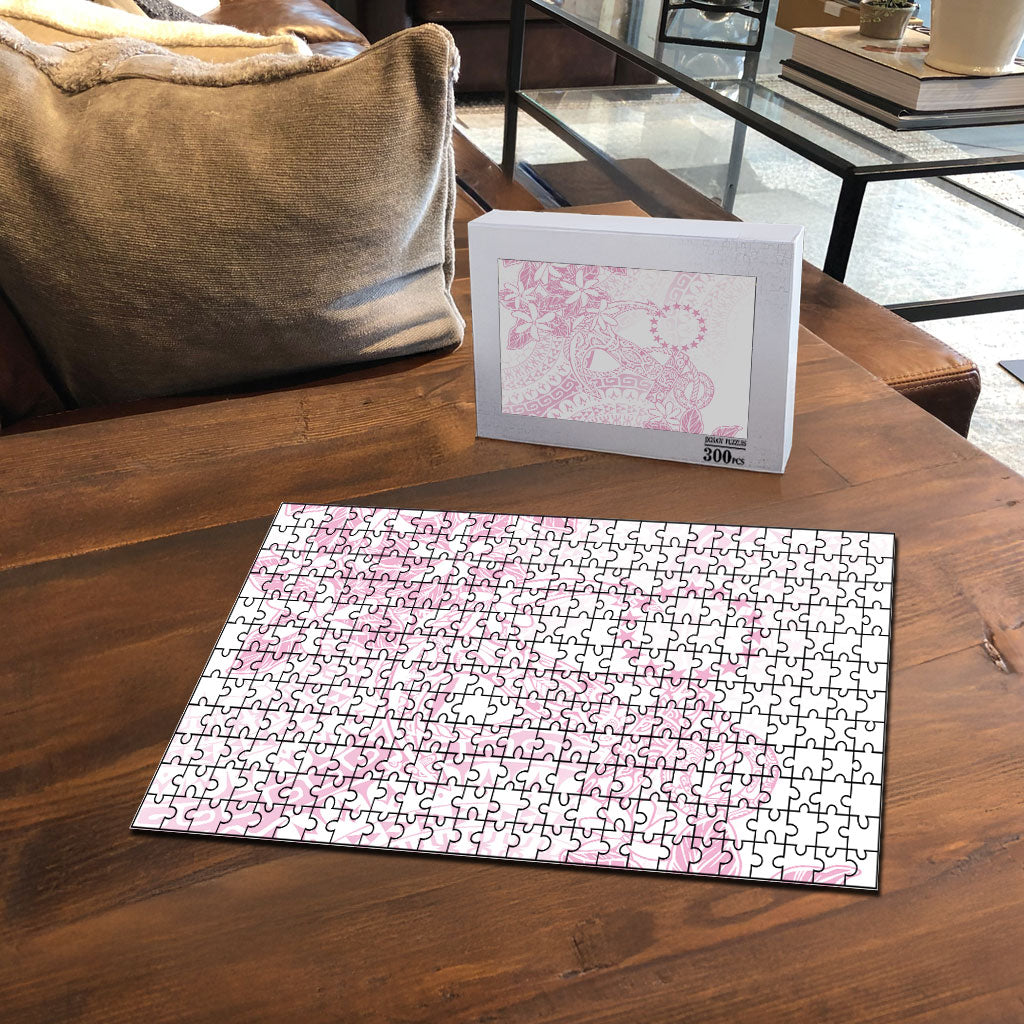 Candy Pink Kuki Airani Tapakau Puzzle Tribal Anchor Mix Tiare