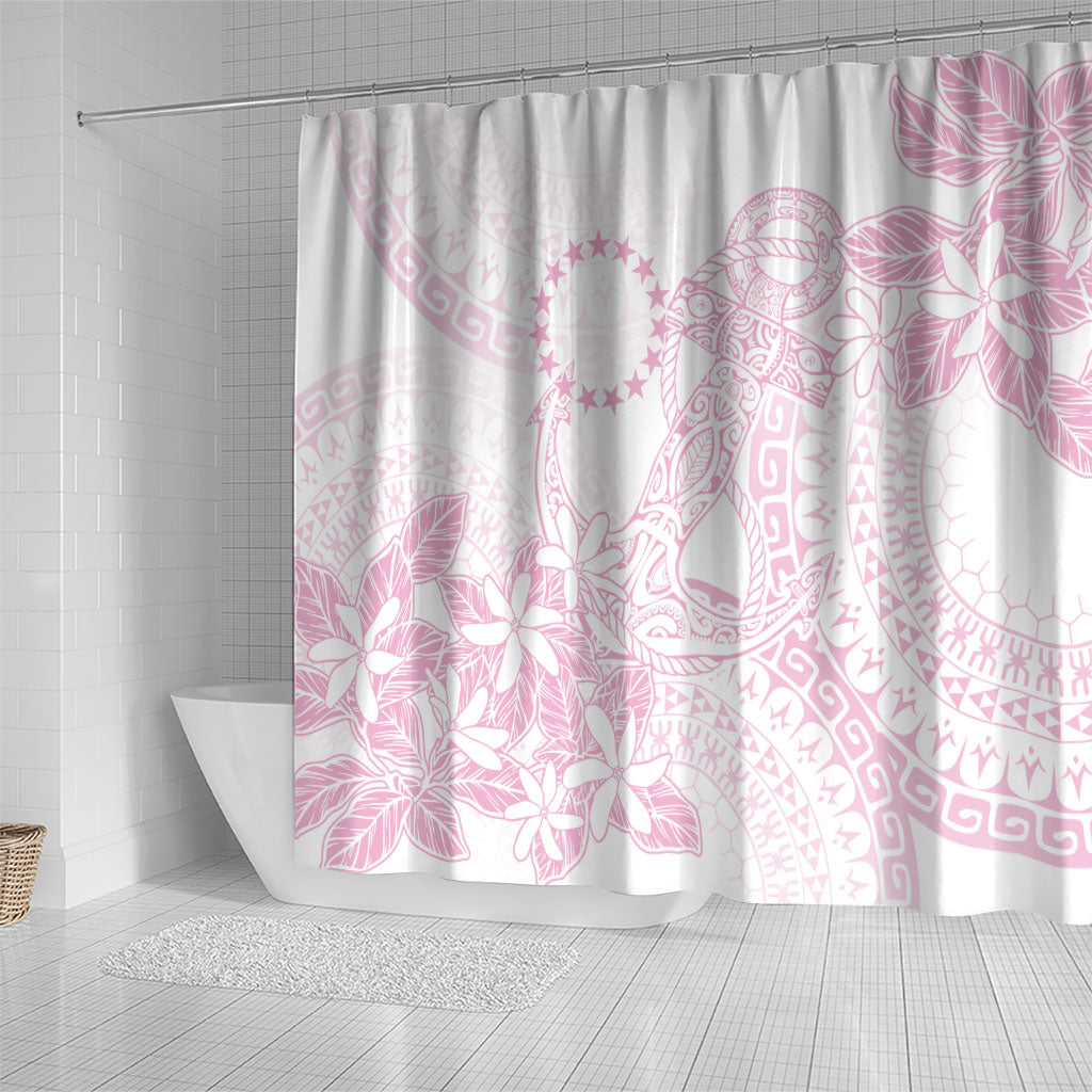 Candy Pink Kuki Airani Tapakau Shower Curtain Tribal Anchor Mix Tiare