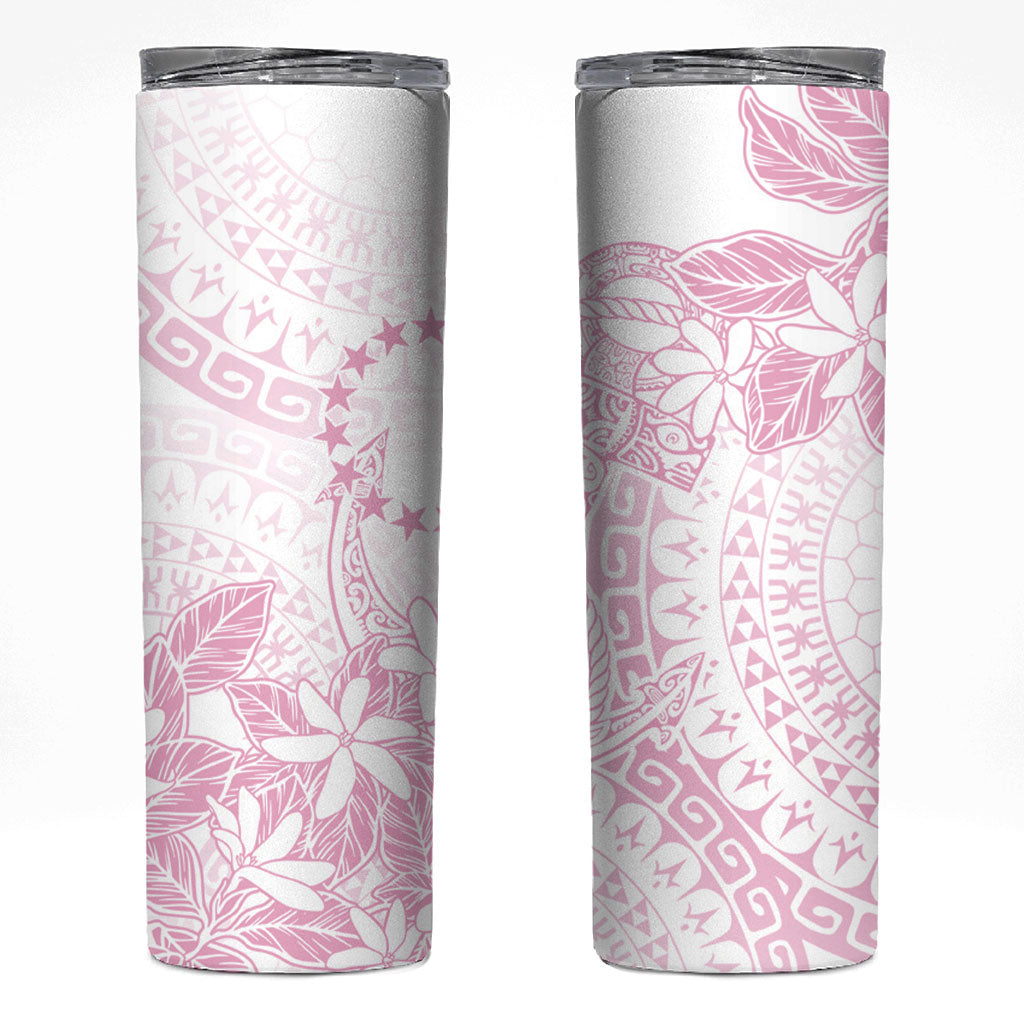 Candy Pink Kuki Airani Tapakau Skinny Tumbler Tribal Anchor Mix Tiare