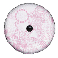Candy Pink Kuki Airani Tapakau Spare Tire Cover Tribal Anchor Mix Tiare