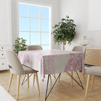Candy Pink Kuki Airani Tapakau Tablecloth Tribal Anchor Mix Tiare