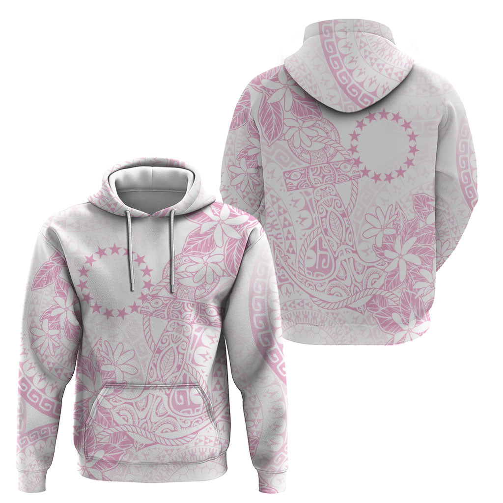 Candy Pink Kuki Airani Tapakau Zip Hoodie Tribal Anchor Mix Tiare