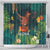 Hawaii Hula Girl Vintage Shower Curtain Tropical Forest