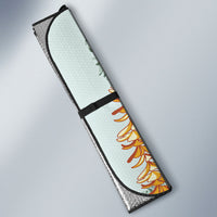 Hawaii Kaho'olawe Island Flowers Lei Auto Sun Shade Silver Hinahina Kū Kahakai