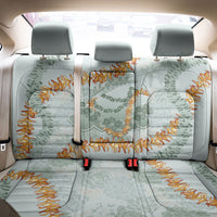 Hawaii Kaho'olawe Island Flowers Lei Back Car Seat Cover Silver Hinahina Kū Kahakai