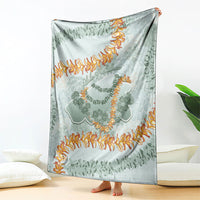 Hawaii Kaho'olawe Island Flowers Lei Blanket Silver Hinahina Kū Kahakai