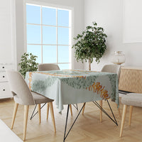Hawaii Kaho'olawe Island Flowers Lei Tablecloth Silver Hinahina Kū Kahakai