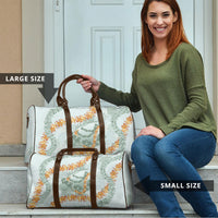 Hawaii Kaho'olawe Island Flowers Lei Travel Bag Silver Hinahina Kū Kahakai