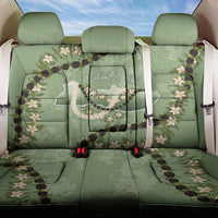 Hawaii Molokai Island Flowers Lei Back Car Seat Cover Kukui Nut Mossy Green