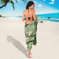 Hawaii Molokai Island Flowers Lei Sarong Kukui Nut Mossy Green