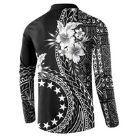 Kia Orana Cook Islands Button Sweatshirt Tiare and Stars