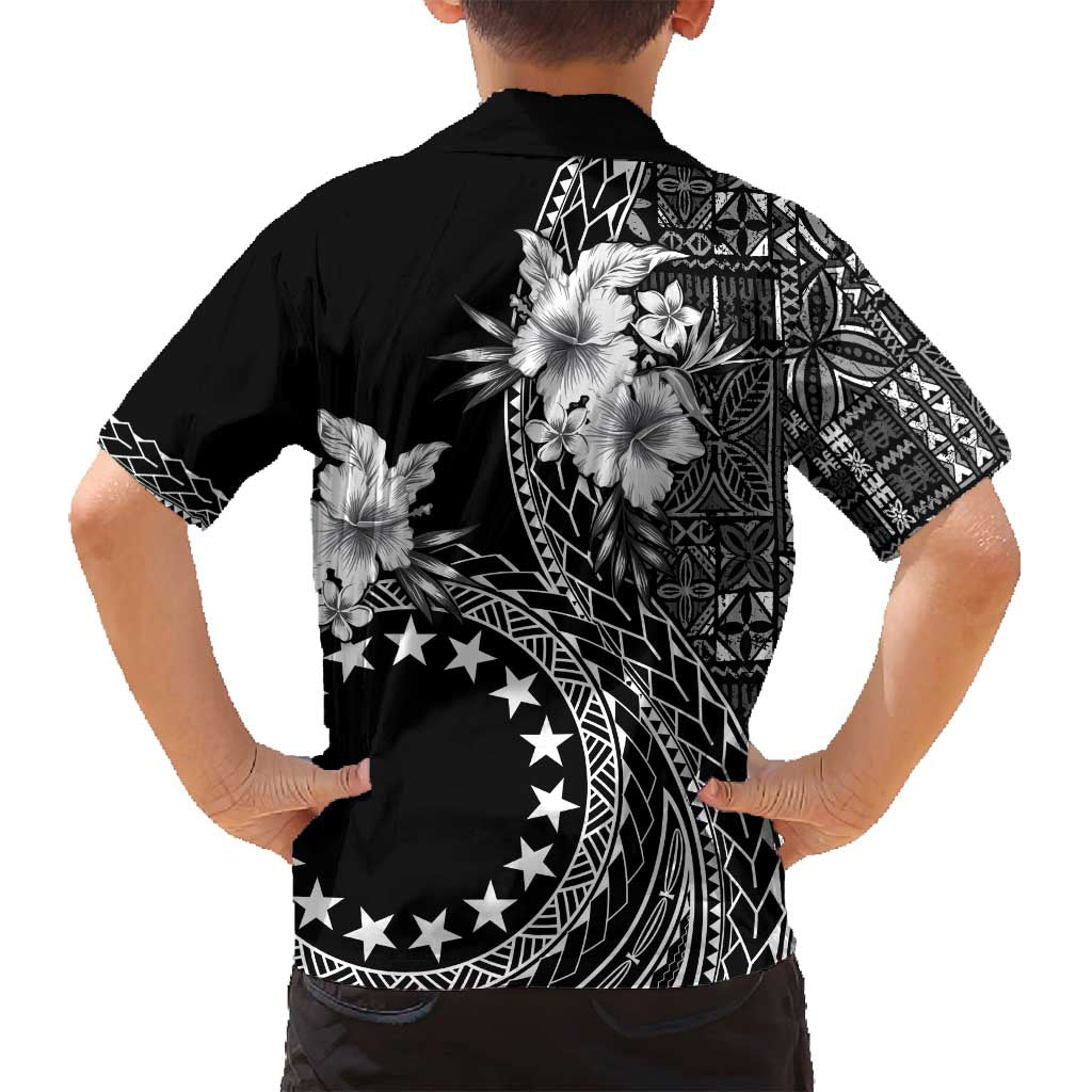 Kia Orana Cook Islands Family Matching Tank Maxi Dress and Hawaiian Shirt Tiare and Stars