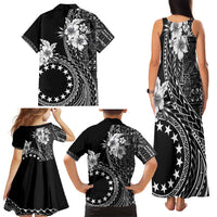 Kia Orana Cook Islands Family Matching Tank Maxi Dress and Hawaiian Shirt Tiare and Stars