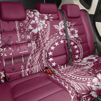 Kia Orana Cook Islands Back Car Seat Cover Tiare and Stars - Maroon