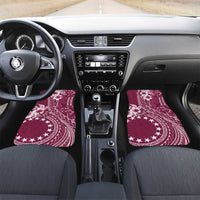 Kia Orana Cook Islands Car Mats Tiare and Stars - Maroon