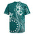 Kia Orana Cook Islands Rugby Jersey Tiare and Stars - Teal