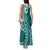 Kia Orana Cook Islands Tank Maxi Dress Tiare and Stars - Teal