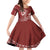 Kia Orana Cook Islands Family Matching Off Shoulder Short Dress and Hawaiian Shirt Tiare and Stars - Scarlet
