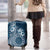 Kia Orana Cook Islands Luggage Cover Tiare and Stars - Navy Blue