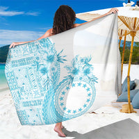 Kia Orana Cook Islands Sarong Tiare and Stars - Turquoise