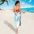 Kia Orana Cook Islands Sarong Tiare and Stars - Turquoise