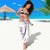 Kia Orana Cook Islands Sarong Tiare and Stars - Lavender
