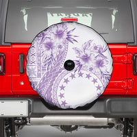 Kia Orana Cook Islands Spare Tire Cover Tiare and Stars - Lavender