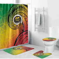 Vanuatu 45th Independence Anniversary Bathroom Set Ni-Van Sandroing - Polynesian Pride