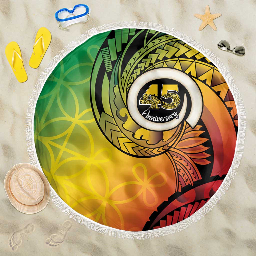 Vanuatu 45th Independence Anniversary Beach Blanket Ni-Van Sandroing - Polynesian Pride