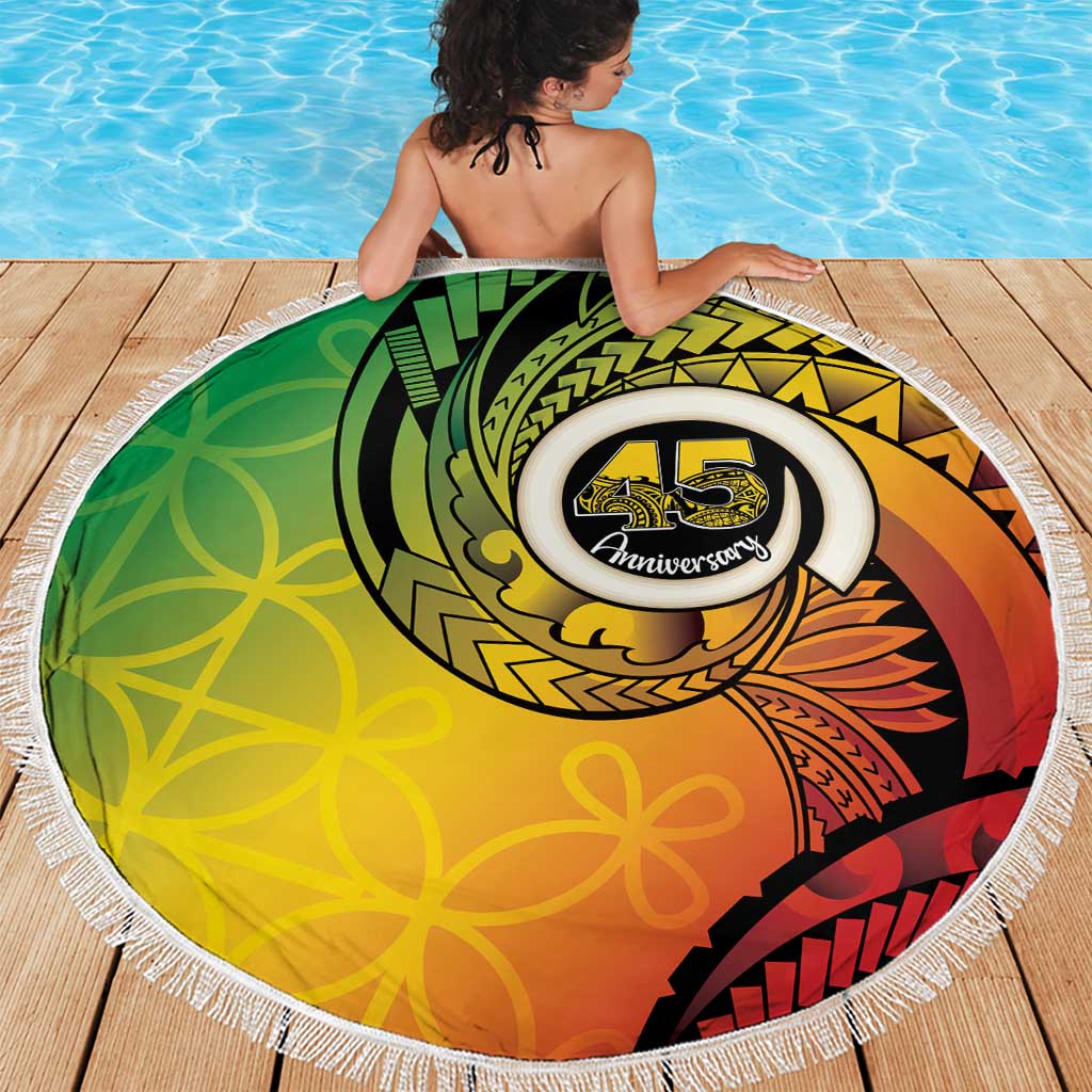 Vanuatu 45th Independence Anniversary Beach Blanket Ni-Van Sandroing - Polynesian Pride