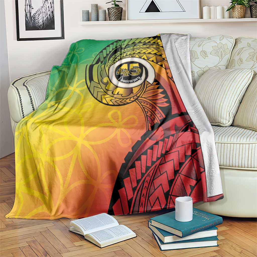 Vanuatu 45th Independence Anniversary Blanket Ni-Van Sandroing - Polynesian Pride