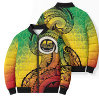 Vanuatu 45th Independence Anniversary Bomber Puffer Jacket Ni-Van Sandroing - Polynesian Pride