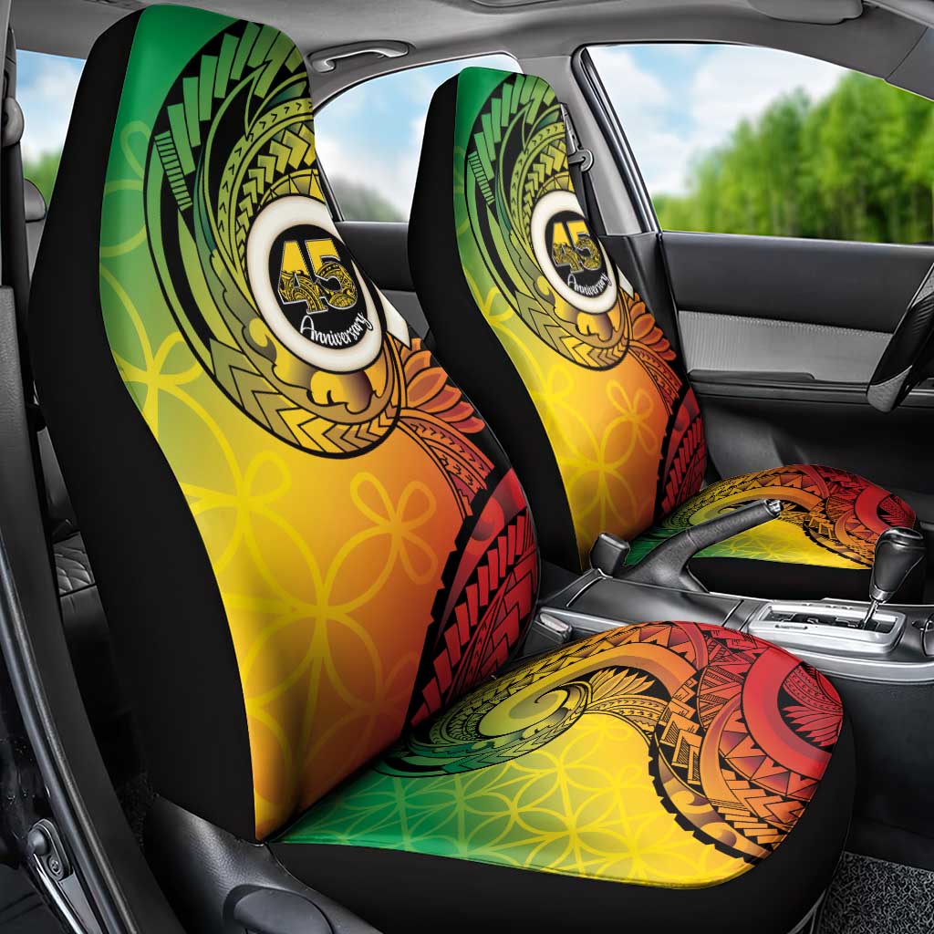 Vanuatu 45th Independence Anniversary Car Seat Cover Ni-Van Sandroing - Polynesian Pride