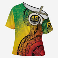 Vanuatu 45th Independence Anniversary Cross Shoulder Shirt Ni-Van Sandroing - Polynesian Pride