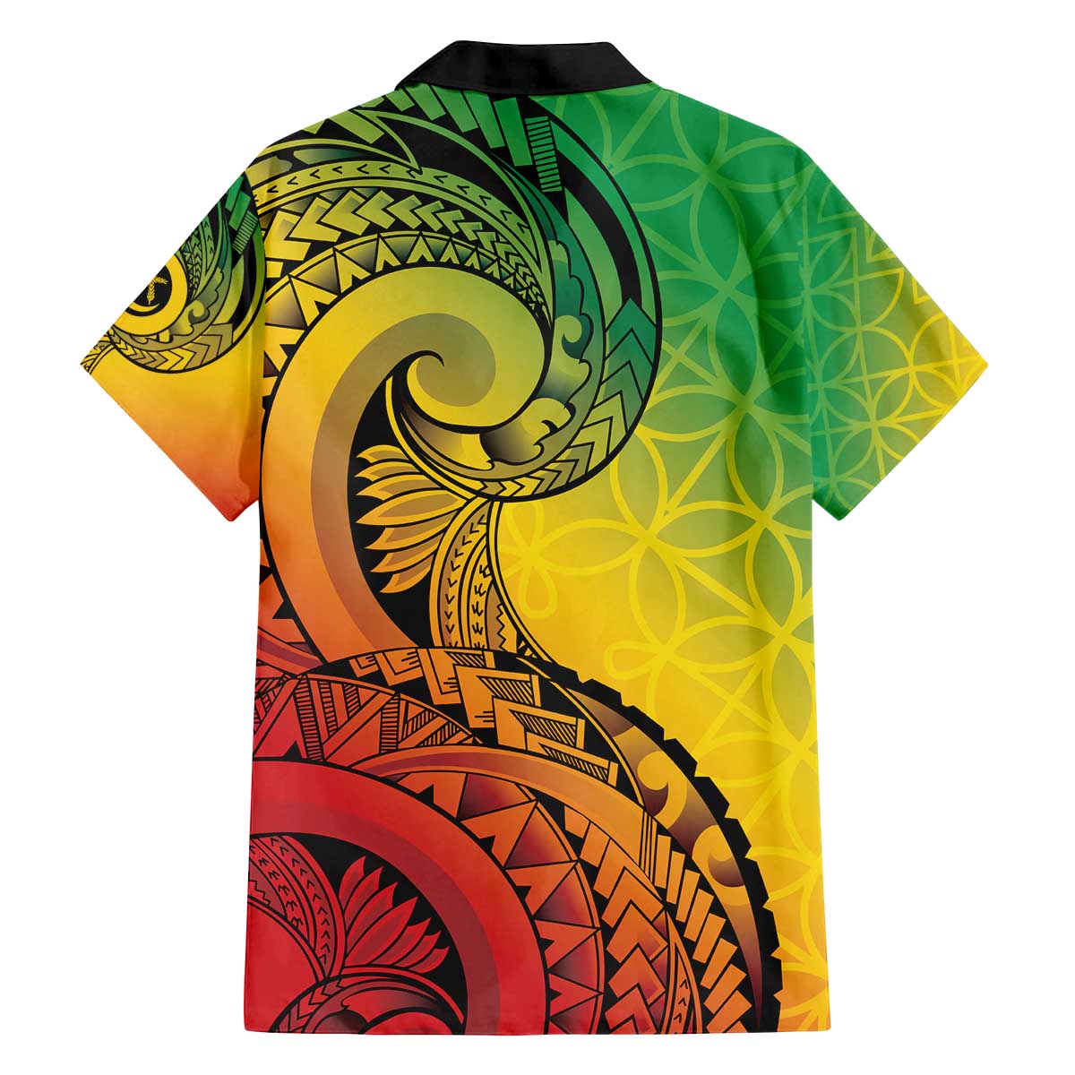 Vanuatu 45th Independence Anniversary Family Matching Off The Shoulder Long Sleeve Dress and Hawaiian Shirt Ni-Van Sandroing - Polynesian Pride