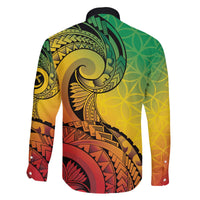 Vanuatu 45th Independence Anniversary Family Matching Off The Shoulder Long Sleeve Dress and Hawaiian Shirt Ni-Van Sandroing - Polynesian Pride