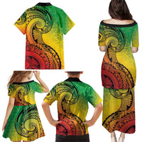 Vanuatu 45th Independence Anniversary Family Matching Puletasi and Hawaiian Shirt Ni-Van Sandroing - Polynesian Pride