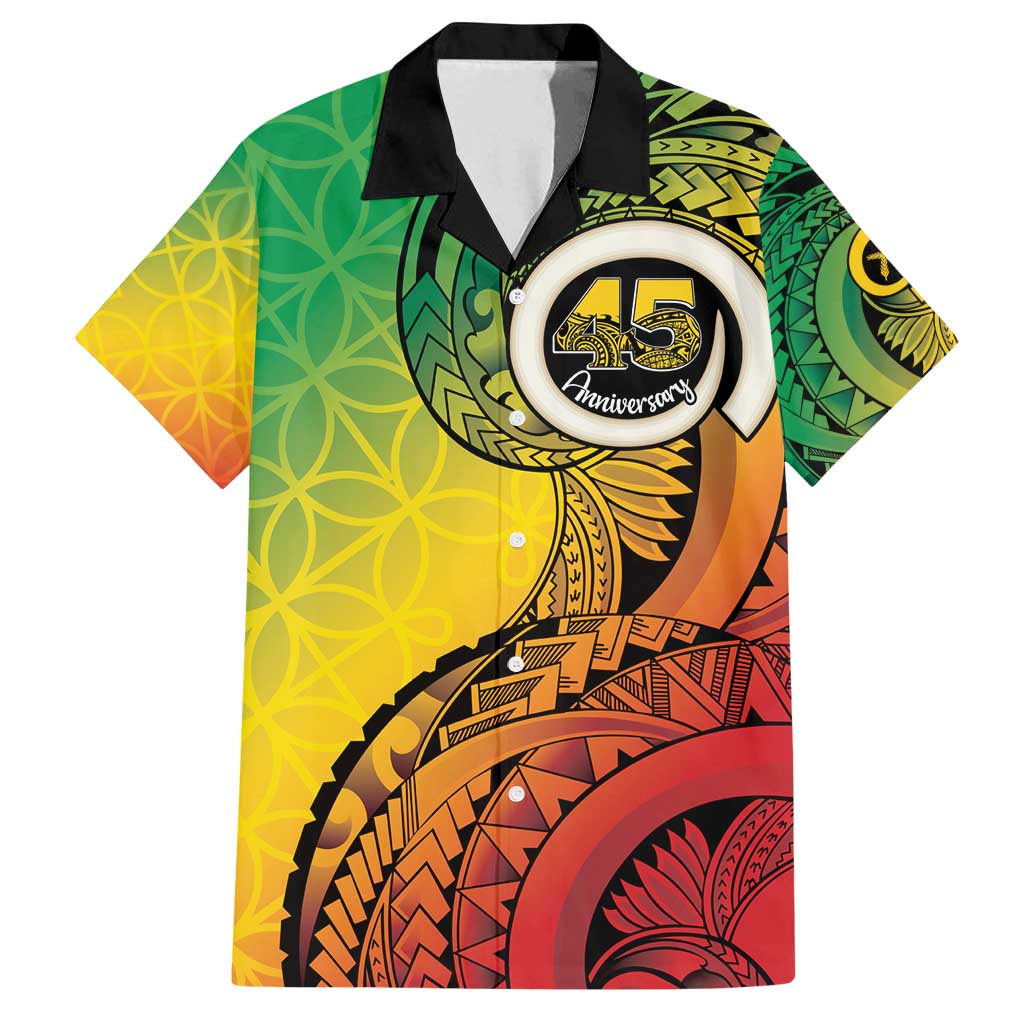 Vanuatu 45th Independence Anniversary Family Matching Puletasi and Hawaiian Shirt Ni-Van Sandroing - Polynesian Pride