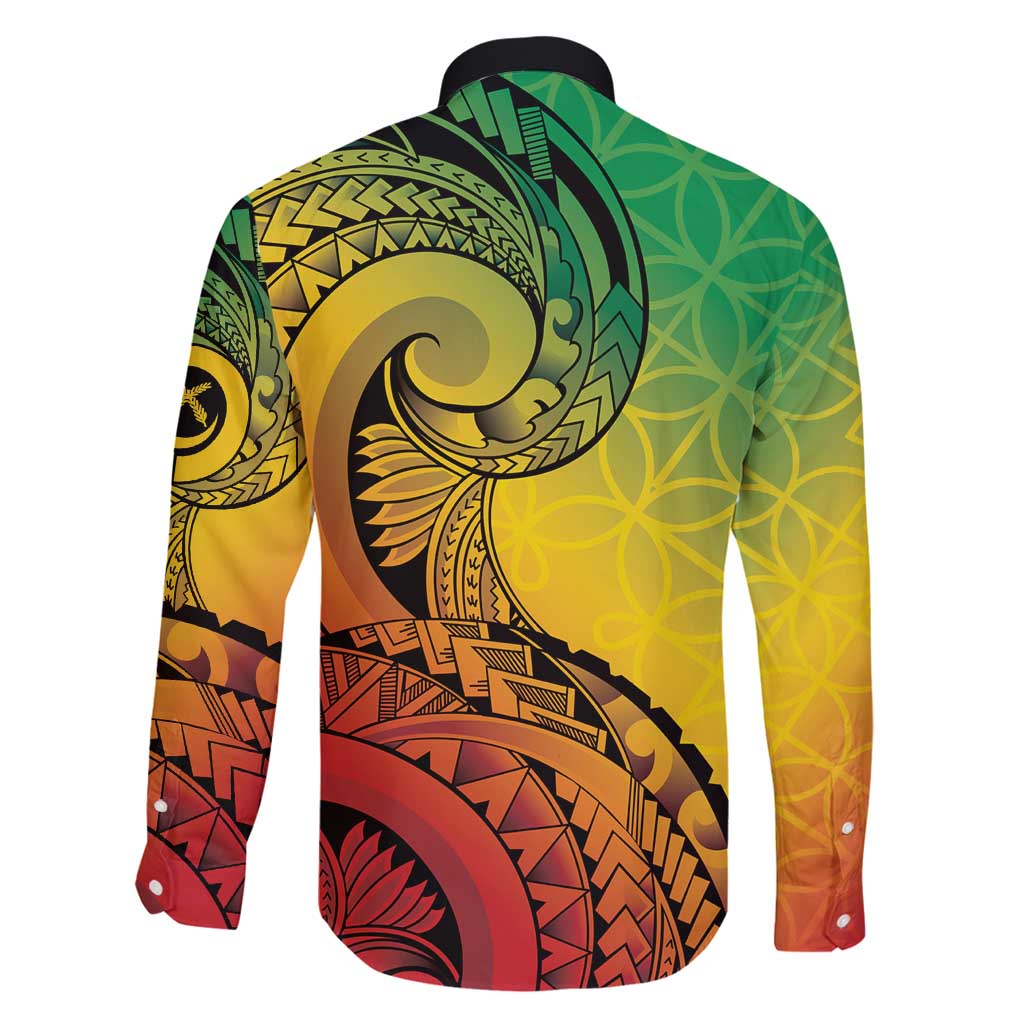 Vanuatu 45th Independence Anniversary Family Matching Puletasi and Hawaiian Shirt Ni-Van Sandroing - Polynesian Pride