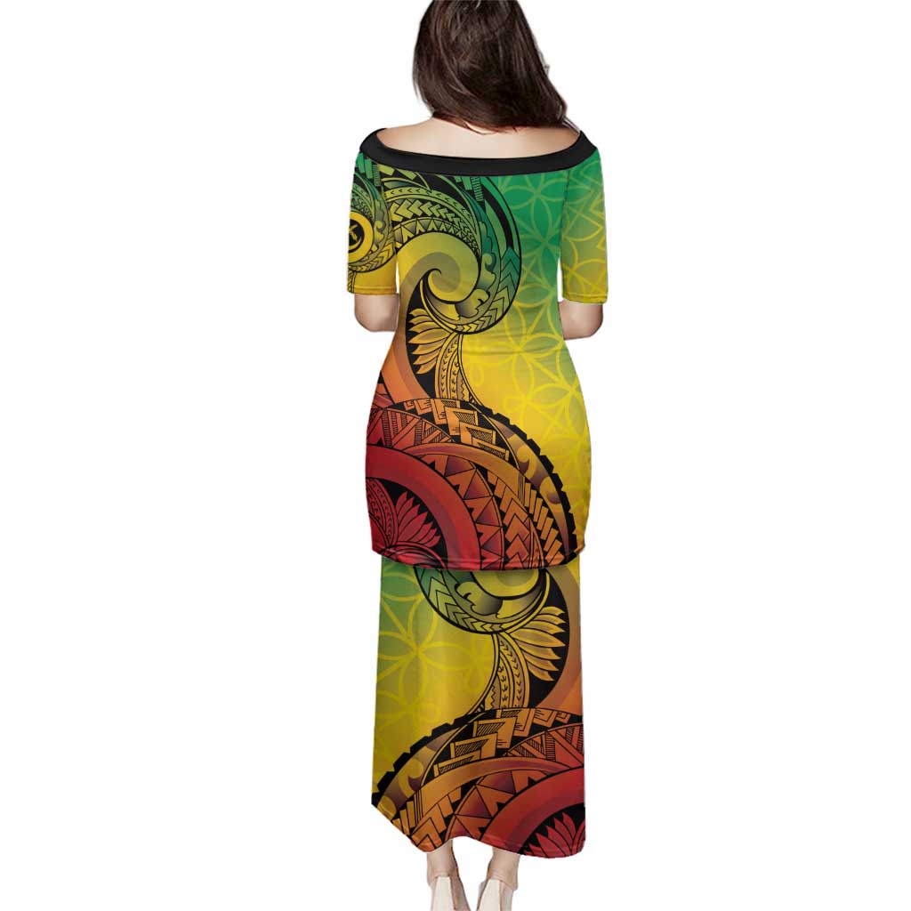 Vanuatu 45th Independence Anniversary Family Matching Puletasi and Hawaiian Shirt Ni-Van Sandroing - Polynesian Pride