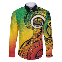 Vanuatu 45th Independence Anniversary Family Matching Tank Maxi Dress and Hawaiian Shirt Ni-Van Sandroing - Polynesian Pride