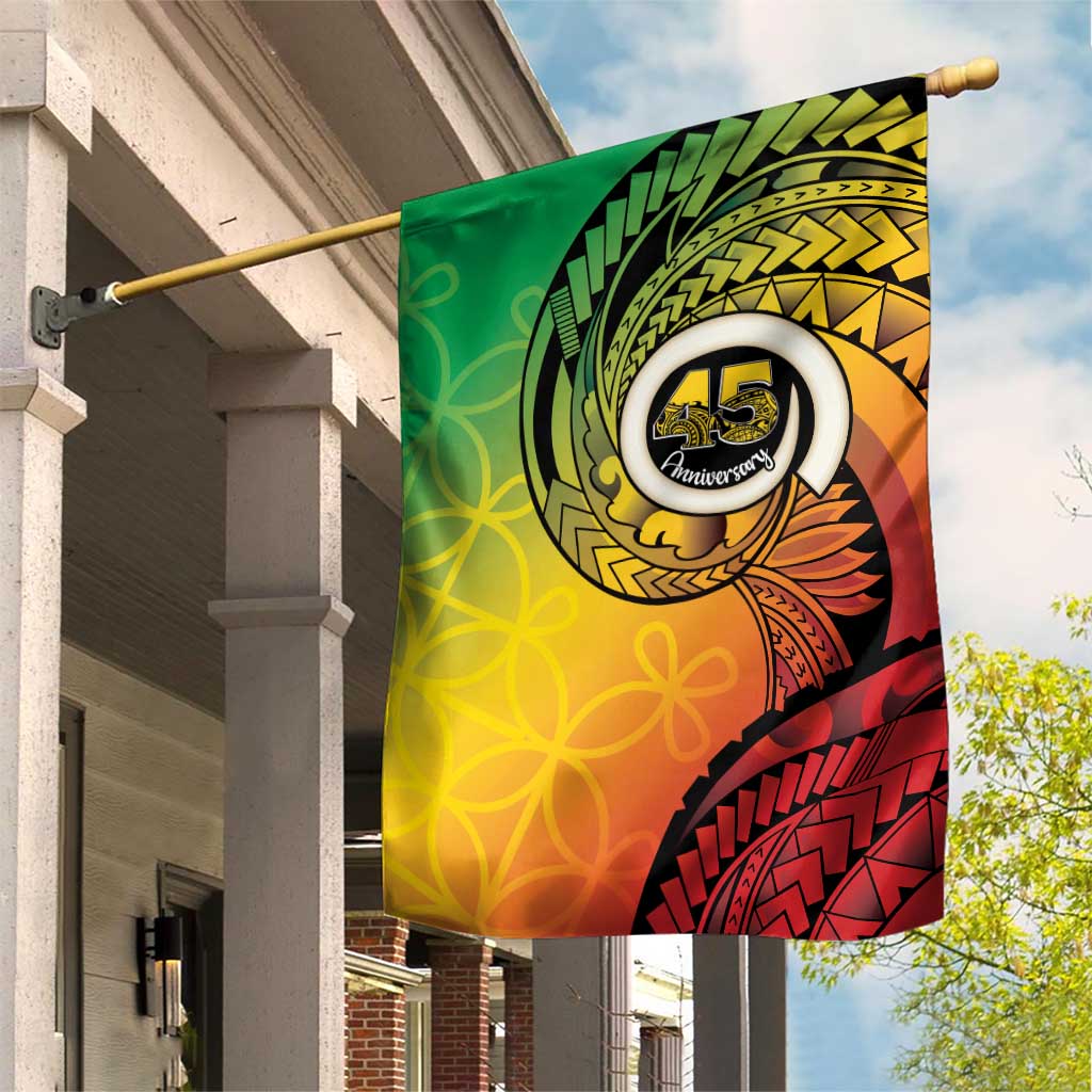 Vanuatu 45th Independence Anniversary Garden Flag Ni-Van Sandroing - Polynesian Pride