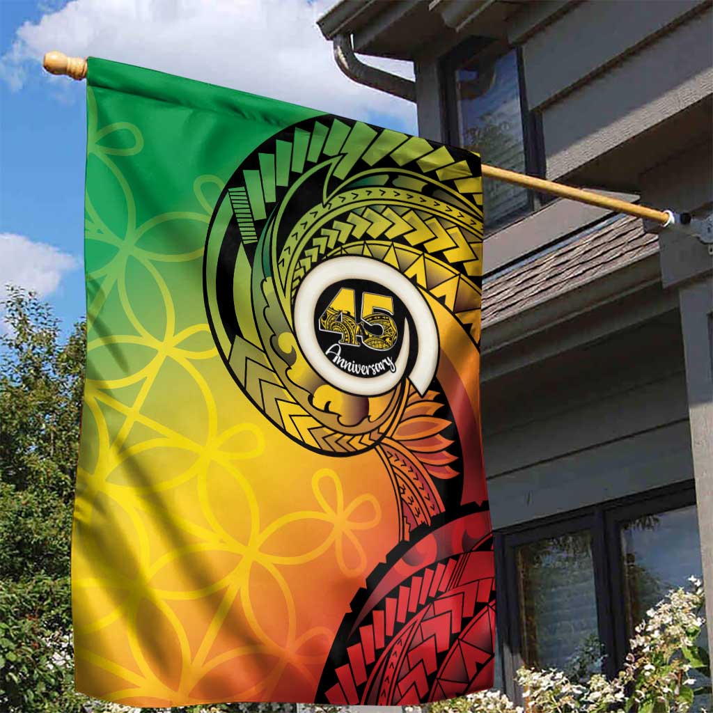 Vanuatu 45th Independence Anniversary Garden Flag Ni-Van Sandroing - Polynesian Pride