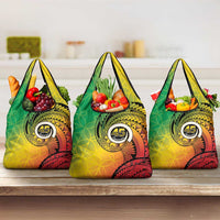 Vanuatu 45th Independence Anniversary Grocery Bag Ni-Van Sandroing - Polynesian Pride