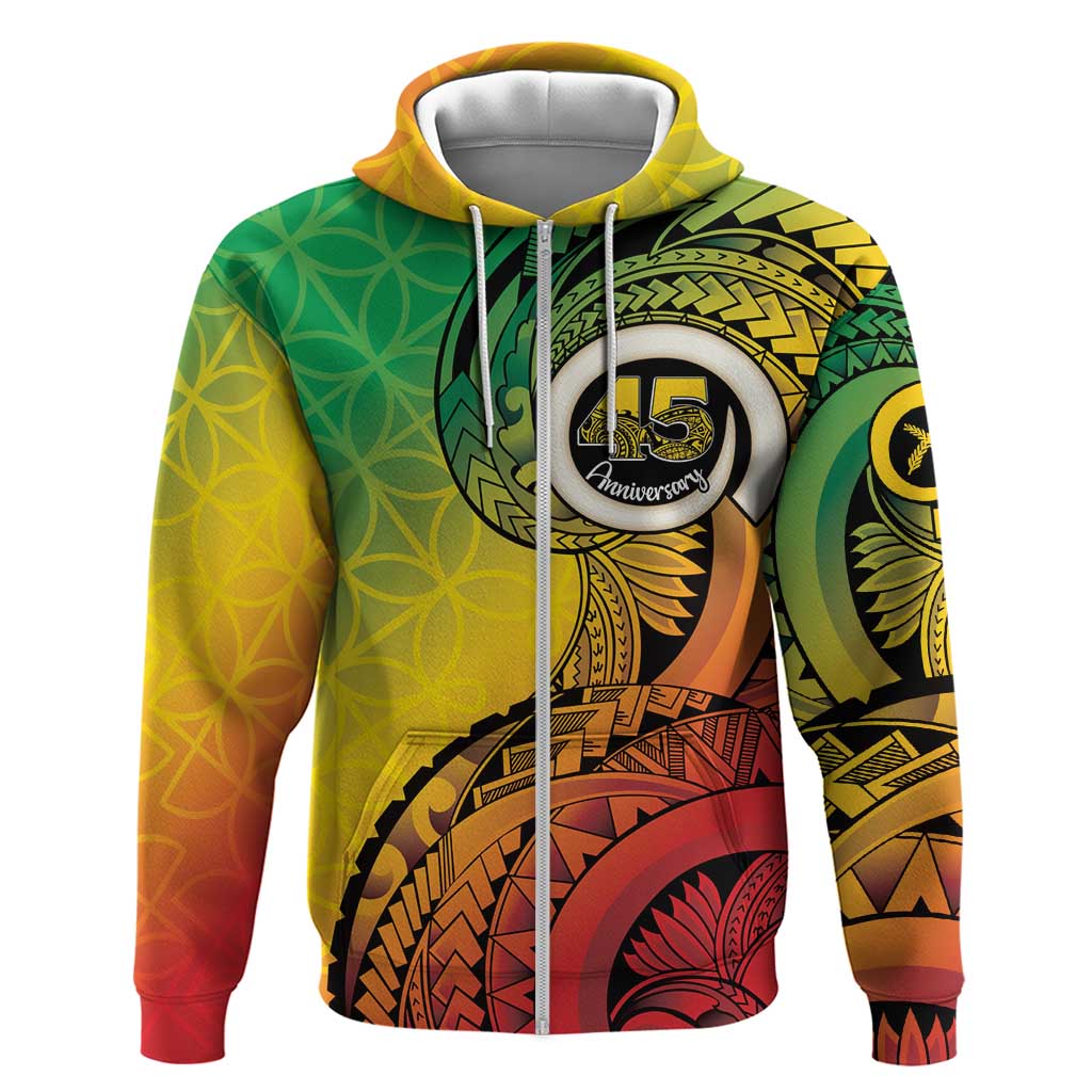 Vanuatu 45th Independence Anniversary Hoodie Ni-Van Sandroing - Polynesian Pride