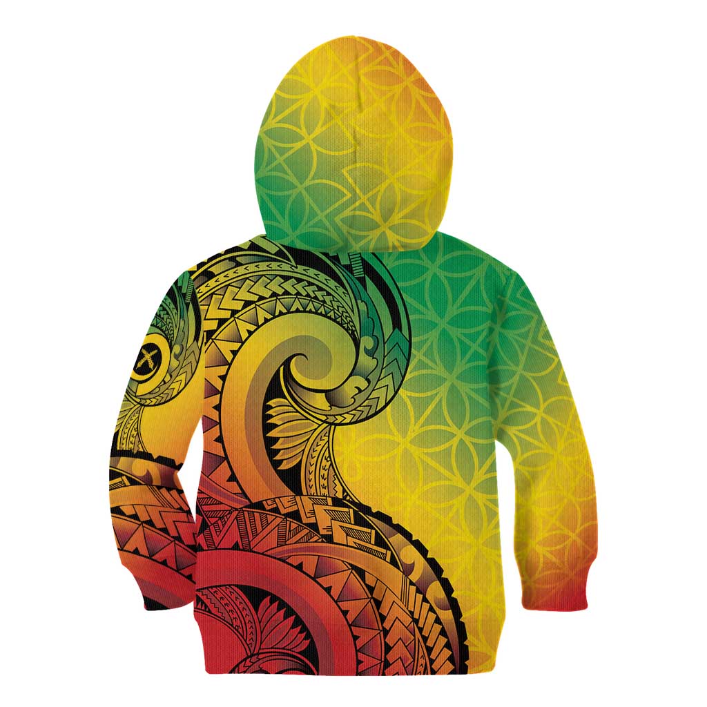 Vanuatu 45th Independence Anniversary Kid Hoodie Ni-Van Sandroing - Polynesian Pride