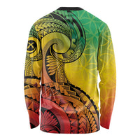 Vanuatu 45th Independence Anniversary Long Sleeve Shirt Ni-Van Sandroing - Polynesian Pride
